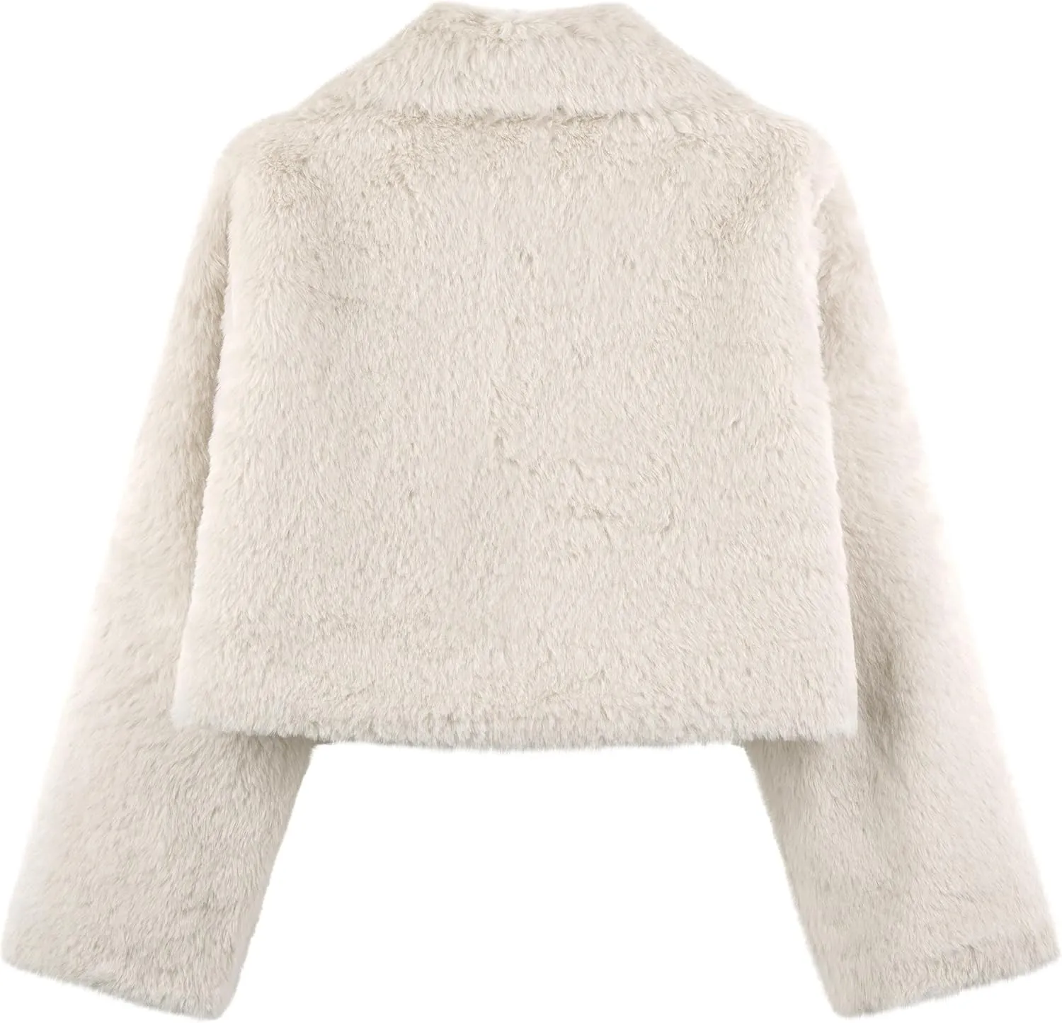 BOLEROSE Girls Cozy Faux Fur Childrens Kids Collared Bolero Shrug Jacket Coat