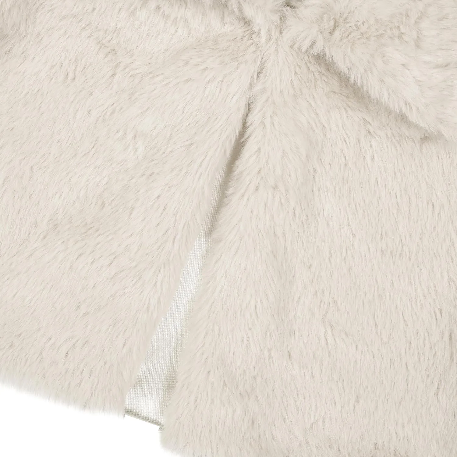 BOLEROSE Girls Cozy Faux Fur Childrens Kids Collared Bolero Shrug Jacket Coat
