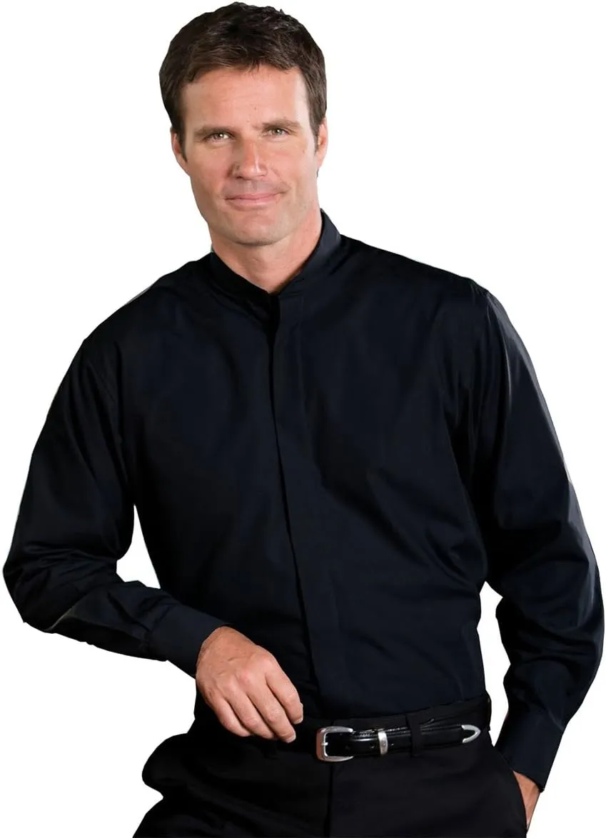 Edwards Men's Banded Collar Shirt