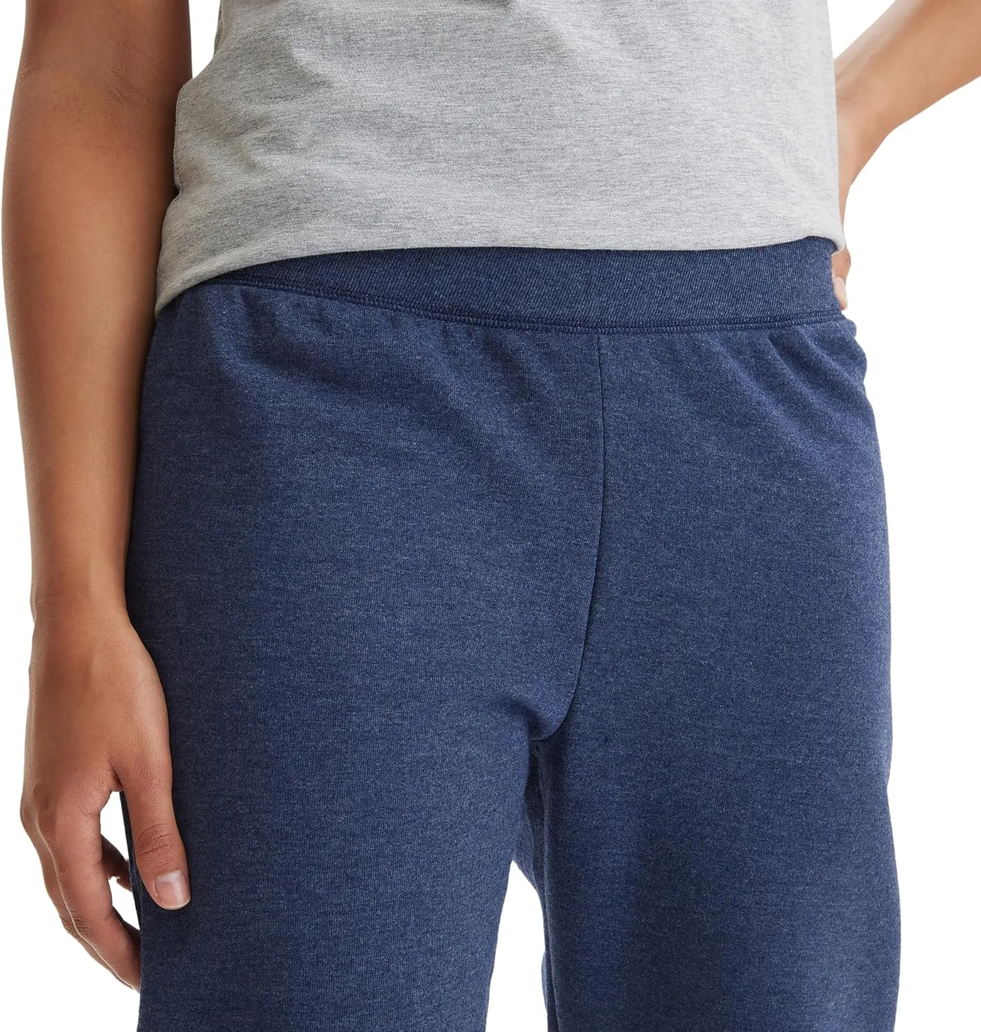 Hanes Women's Sweatpants, EcoSmart Fleece Joggers, Pocketless Cinched Leg Sweatpants for Women, 30"
