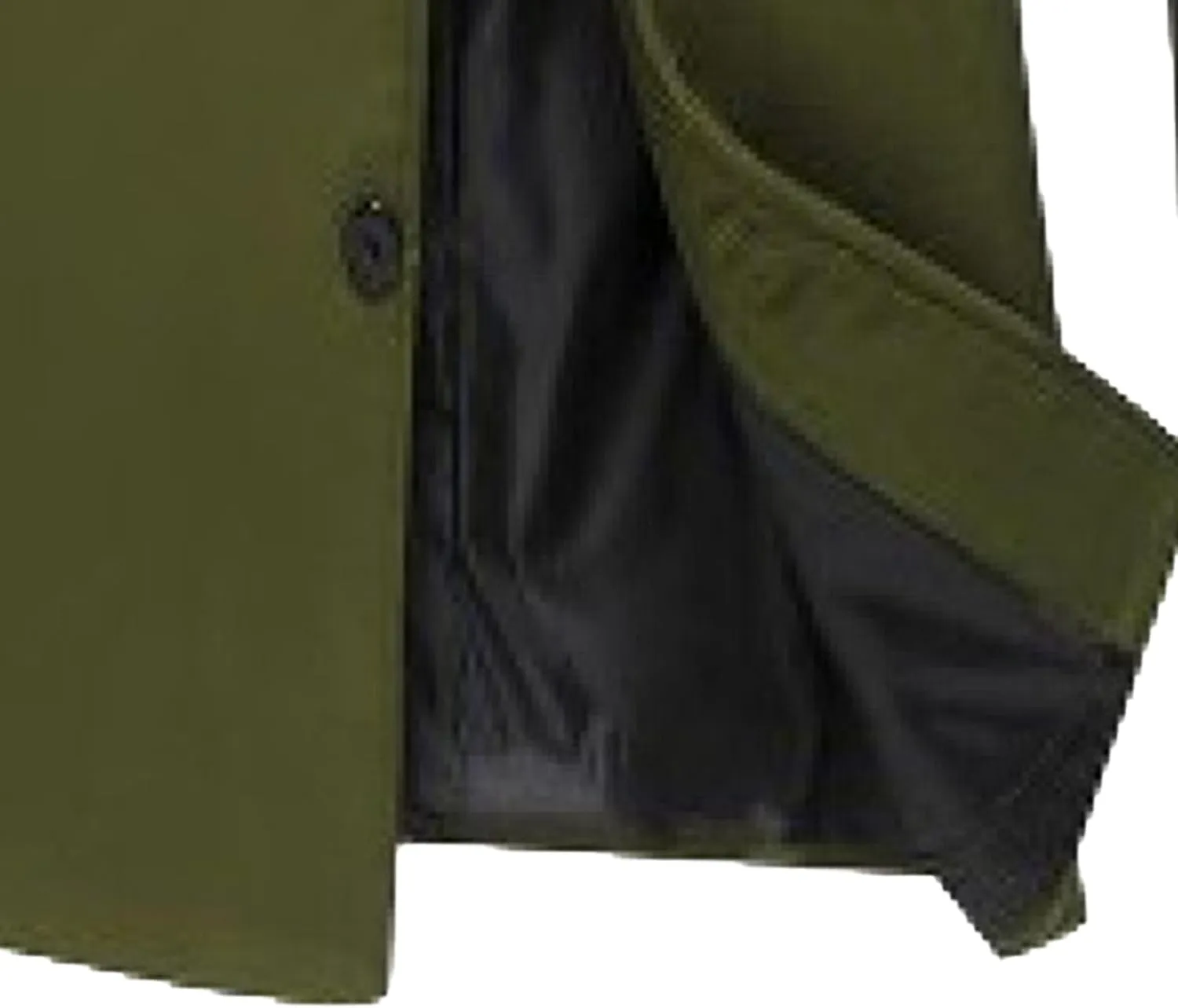 JEShifangjiusu Men'S Trench Coat Long Wool Coat Winter Classic Overcoat Top Pea Coat Casual Business Cotton Blend Jacket