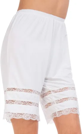 MANCYFIT Half Slip Shorts Culotte for Women Split Skirt Lace Pettipants Snip 7-9 Inseam