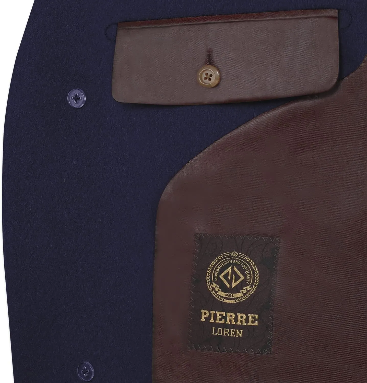 Mens Overcoat Classic Fit Wool Blend Winter Pea Coat Single Breasted Long Top Coats