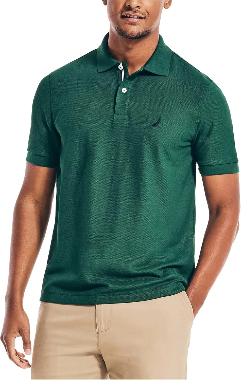 Nautica Men's Solid Deck Shirt