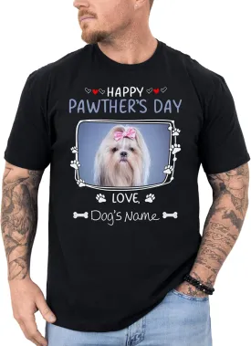 Personalized Dog Dad Shirt for Men, Custom Dog Dad T Shirt with Name Photo, Custom Fathers Day Shirt
