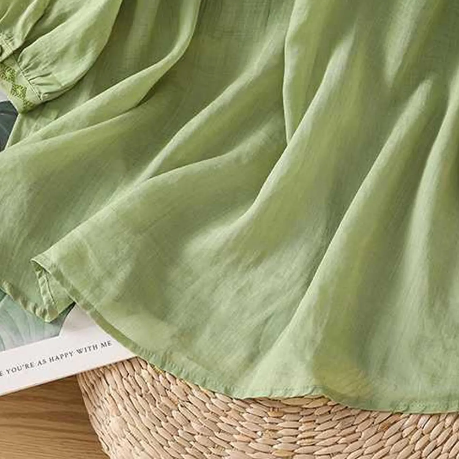 Peter Pan Collar Cotton Linen Shirt for Women Summer Lightweight Half Sleeve Button Up Tunic Tops Casual Boho Blouse