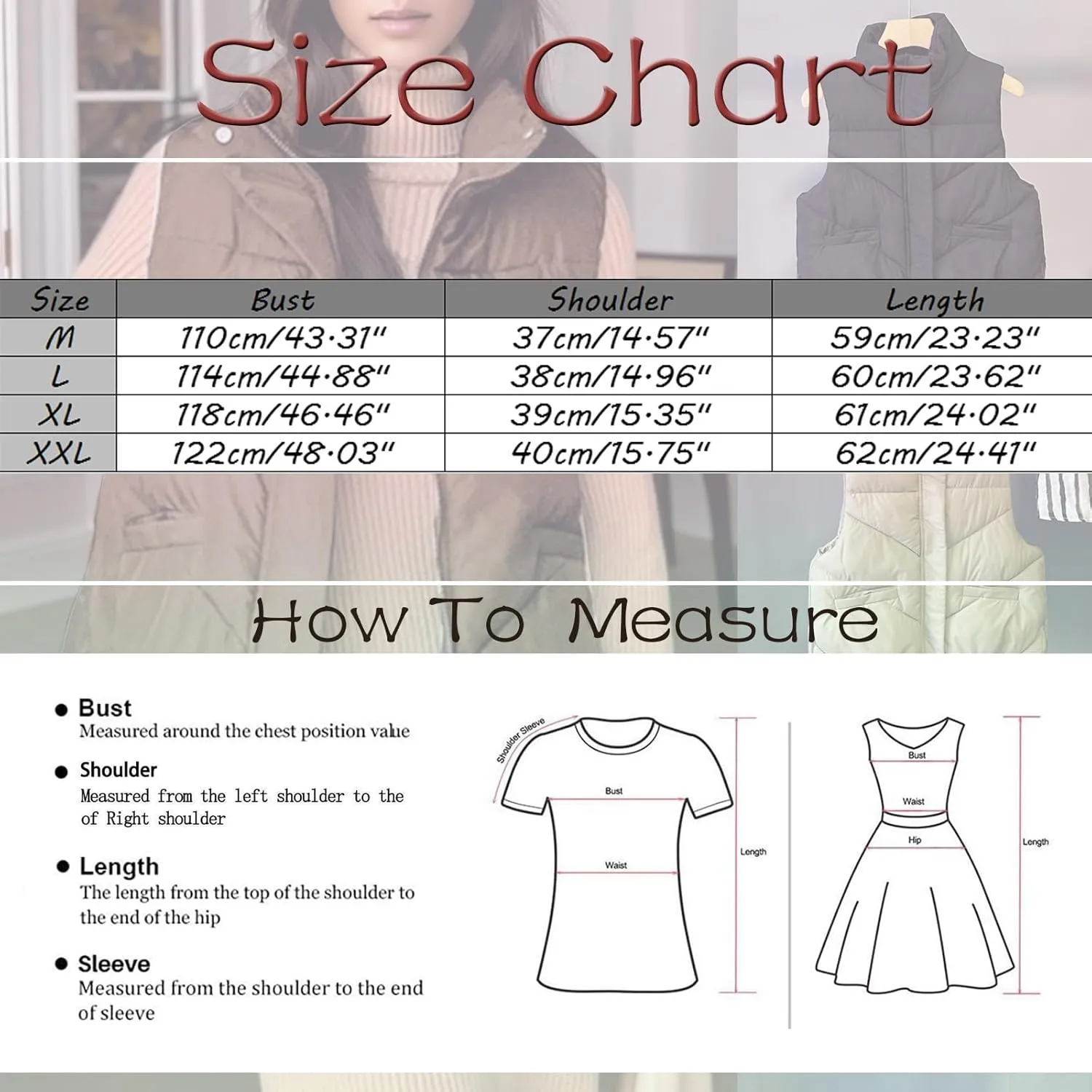 Puffer Vest Women Sleeveless 2023 Winter Zip Up Outerwear Warm Puffer Lightweight Stand-up Collar Down Vests Pocket