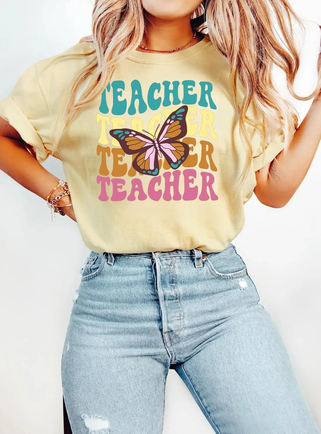 Teacher Shirt Women Teach T Shirt Teach Kindness Shirts Teaching Graphic Tees Back to School Shirt Short Sleeve Tops