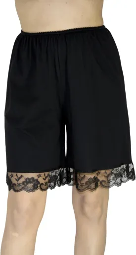 Underworks Pettipants Cotton Knit Culotte Slip Bloomers Split Skirt 9-inch Inseam