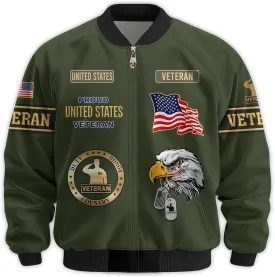 Veterans Jackets Military Bomber Jacket Men Patriotic Jacket Veteran Gifts Veterans Coat Mens Winter Jacket Veteran