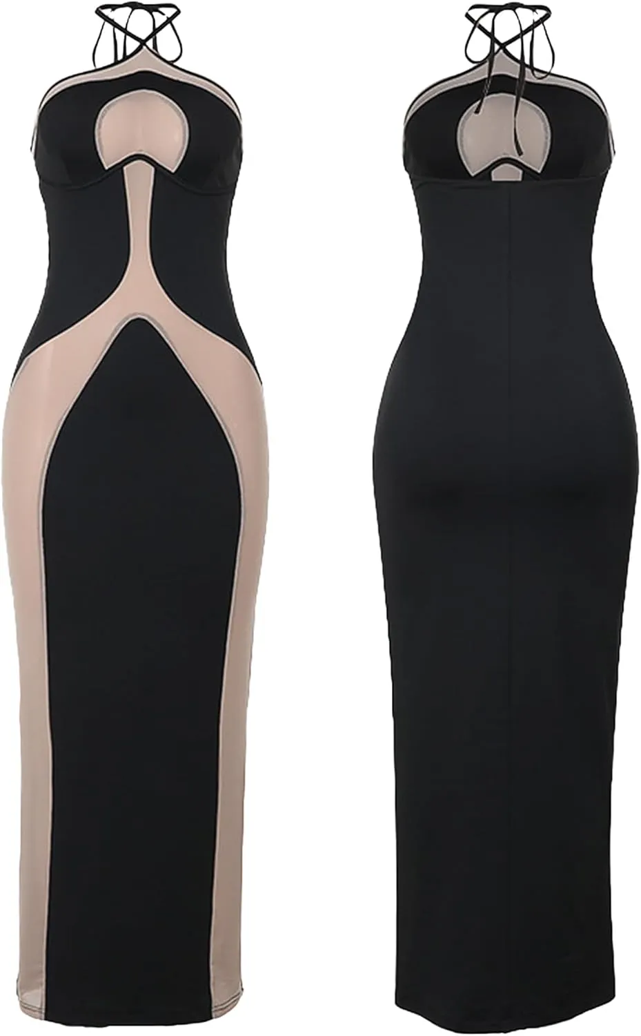 Women Sexy Backless Satin Maxi Dresses Spaghetti Strap Floral Print Dresses Slim Fit Elegant Night Party Outfits