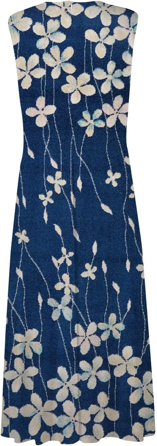 Womens Dresses Flowy Ruched Floral Print Sundresses Wrap V Neck Sleeveless Maxi Dress Elegant Beach Dresses