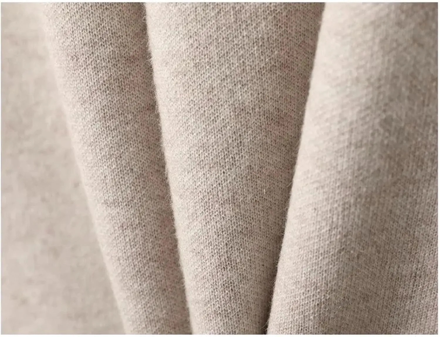 Women's High Waist Wide-Leg Pants Winter Loose Straight Knit Wool Pants Grandma Mop Trousers