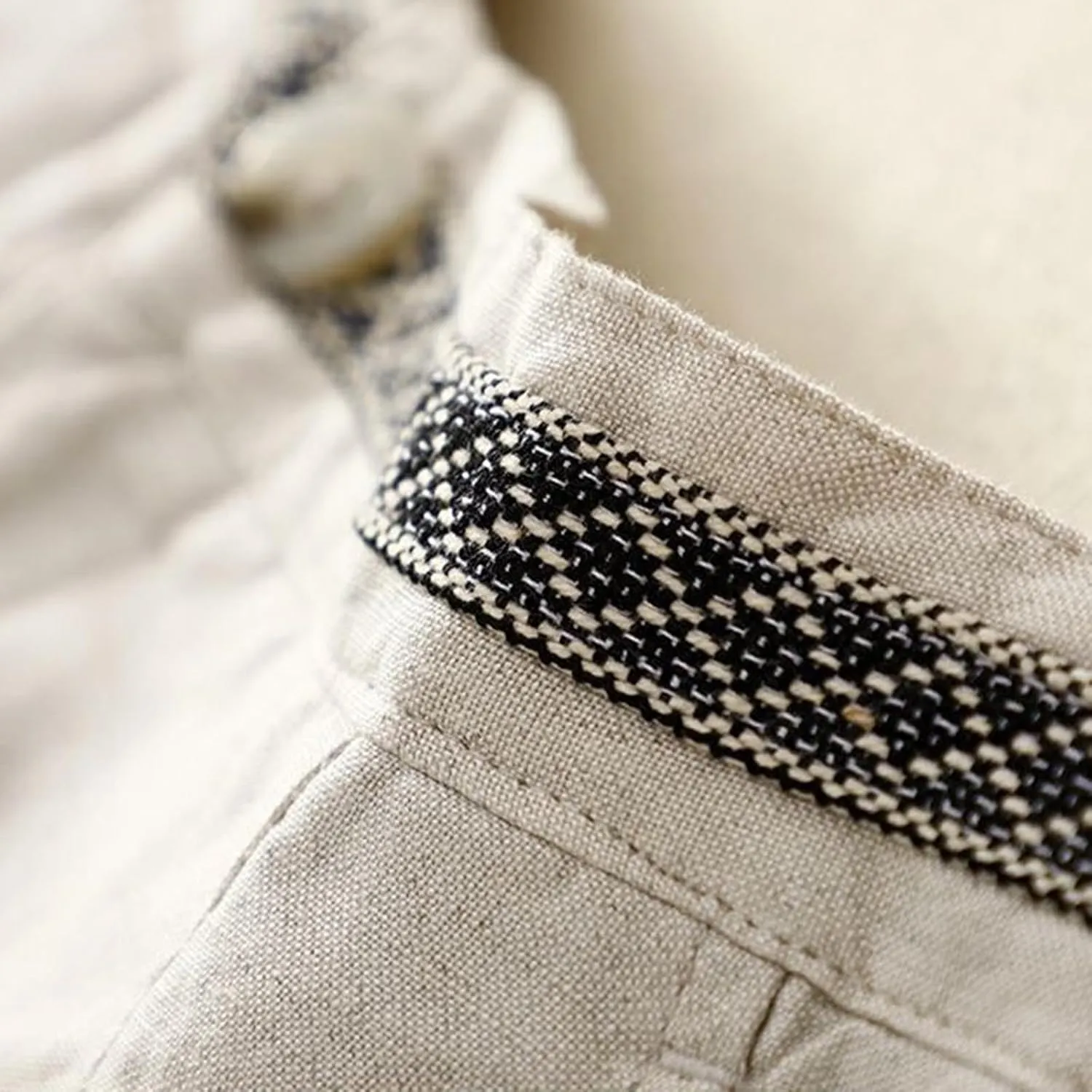 Women's Linen Cropped Wide Leg Pants Casual Waistband lace Palazzo Lightweight Beach Trousers Outfits with Pockets