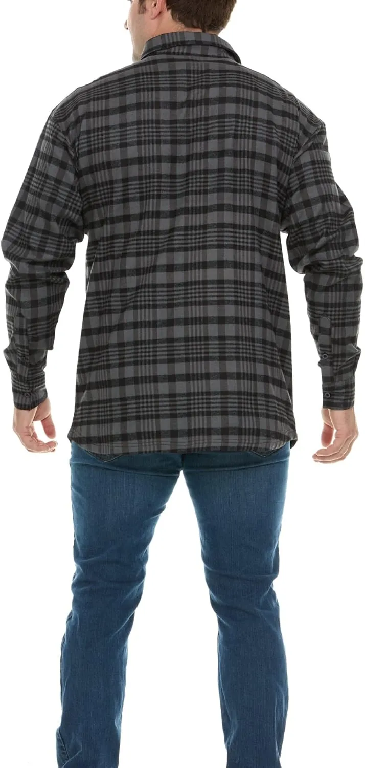 Wrangler Big and Tall Flannel Shirt for Men  Mens Button Down Plaid Shirt
